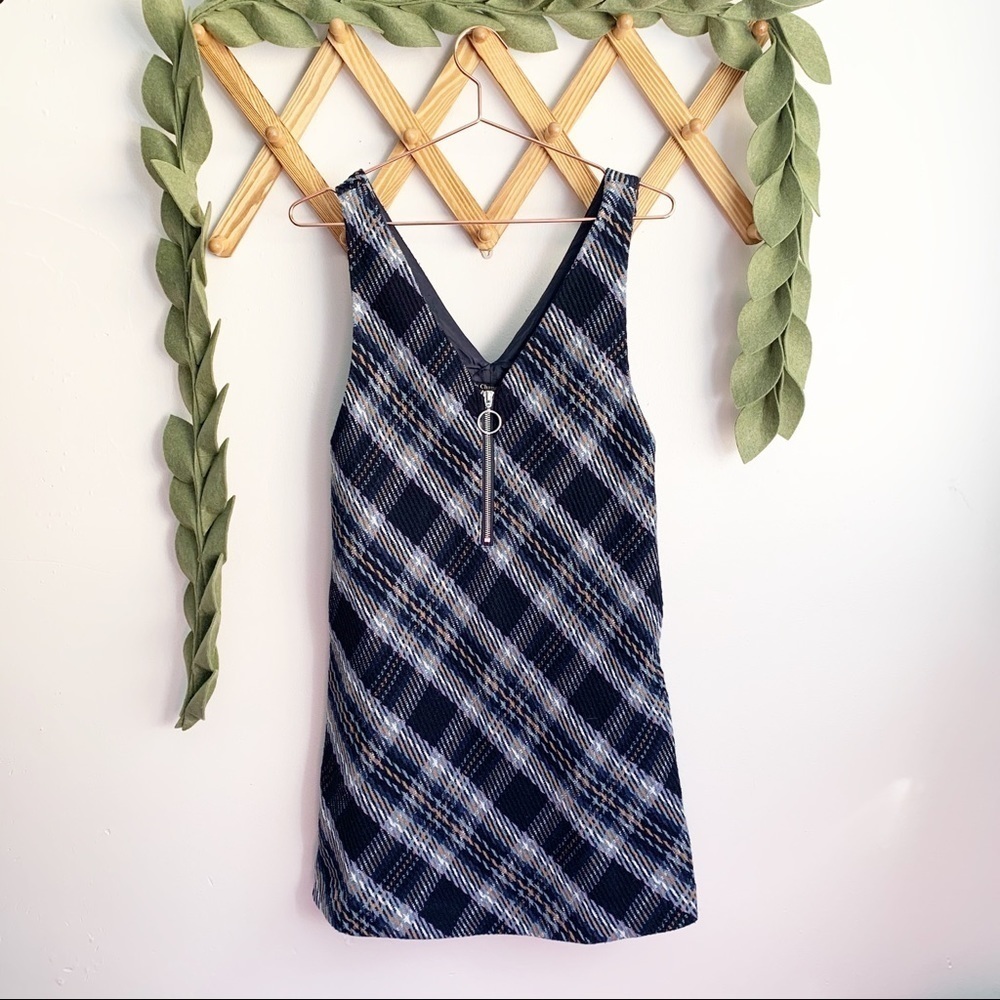 ✅ La Chapelle Plaid Shift Dress